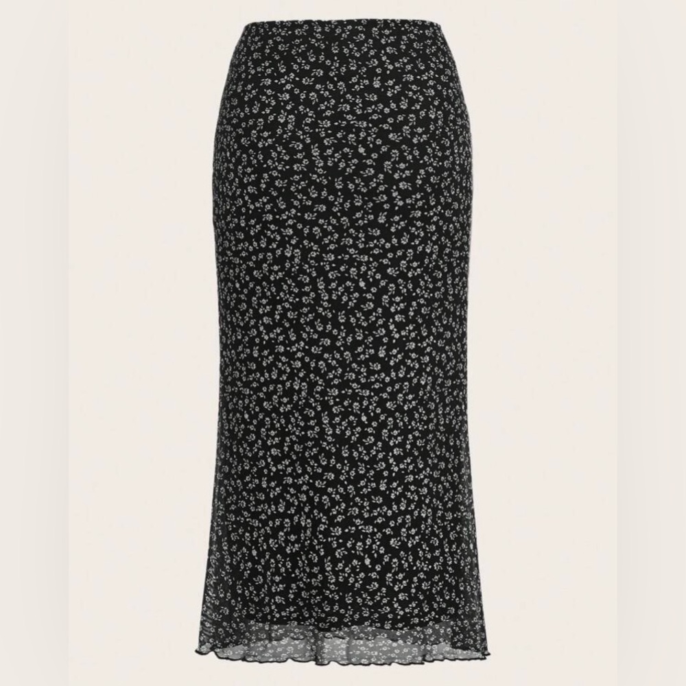 Ditsy Floral High Waist skirt